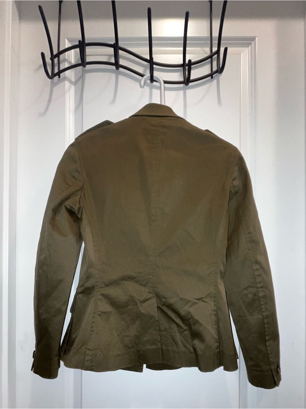 Ralph Lauren Olive Green Women's military cotton Blazer Jacket - Picture 2 of 4